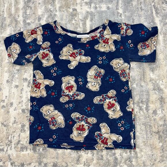 Vintage Garanimals Teddy Bear Tshirt 3T 1990s - Picture 1 of 4